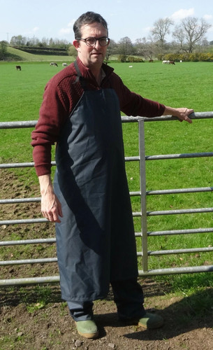 Dairy milking parlour apron - milking,