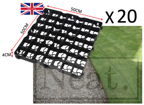 Gravel grass grid - (5m²),