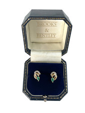 Emerald and Diamond Earrings