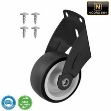 Adjustable Gate Caster Wheel, 60 * 50 * 20Mm Steel Rubber Wheels for Wooden Gate