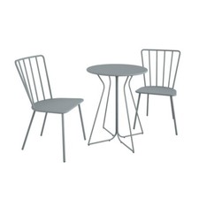 NOVOGRATZ POOLSIDE GOSSIP HEIDI OUTDOOR/INDOOR BISTRO SET, 3 PIECE,GREY