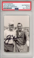 JACK NICKLAUS SIGNED GOLF AUTO AUTOGRAPH PSA DNA COA PHOTO w/ ARNOLD PALMER