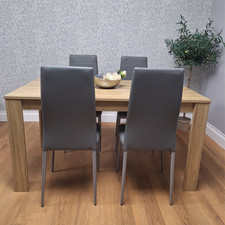 Oak Effect Dining Table and 4
