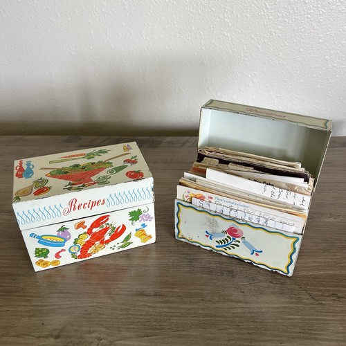 Vtg tin recipe - boxes, ohio
