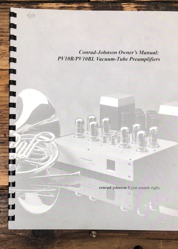 Conrad johnson model pv10b - conrad,