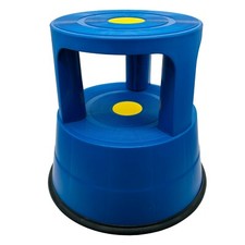 Mobile rolling safety kick step platform stool with wheels shop office home boat