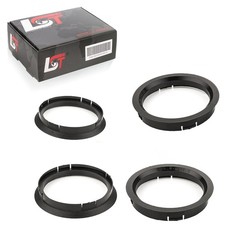4X Center Rings Spacers Black