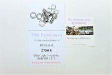 Kawasaki Z750 E Series - Rear Light Mounting Bolts Set - S/Steel - UK Seller 
