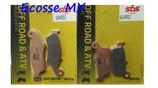 Yamaha YZ250F WR250F 2001-02 F/R SBS SINTERED BRAKE PADS 694RSI 604RSI