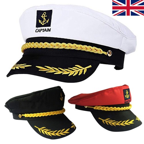 Navy captain hat - navy, skipper
