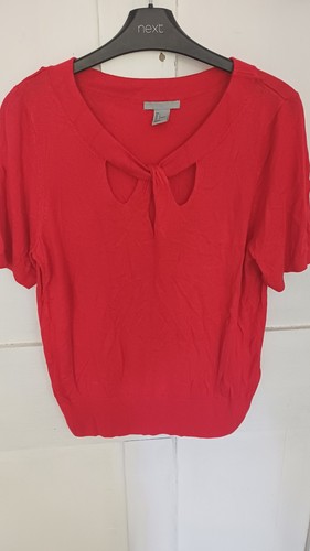 Cherry red cutout knit - cutout, from