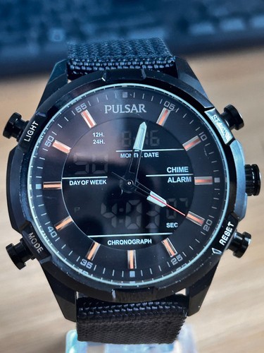 Pulsar ana digi seiko gents - pulsar,