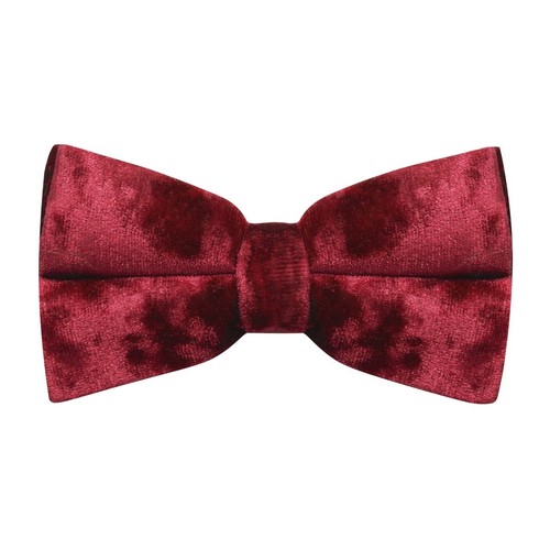 Luxury red crushed velvet bow - luxury,