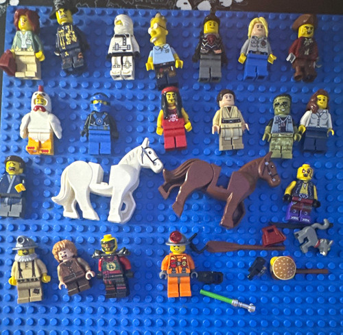 Lego minifigures mixed lot - lot, w/