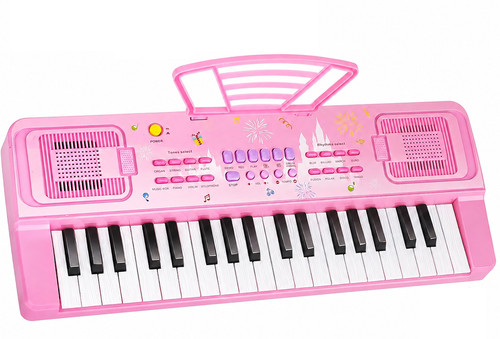 Key pink kids piano - 37,