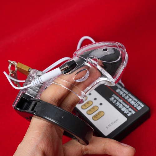 Stim shock penis chastity - e-stim,