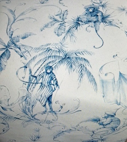 Nina campbell wallpaper blue - nina,