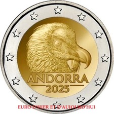 PRE-SALE Coincard €2 Andorra 2025 dedicated to the bearded vulture