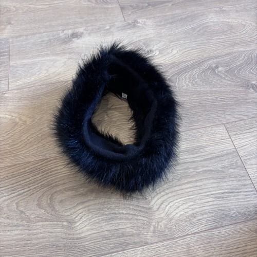 Black faux fur - faux, trapper