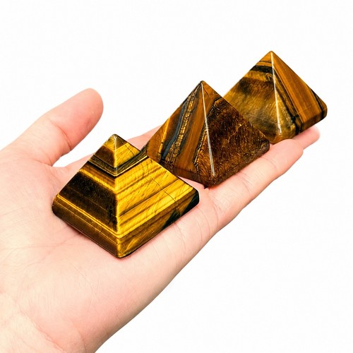 Tiger eye pyramid - tiger,