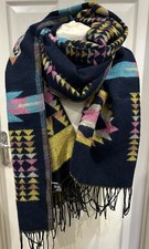 Malissa J Navy Aztec Print