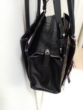 Radley black leather grab bag