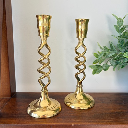 Vintage brass barley twist - vintage,
