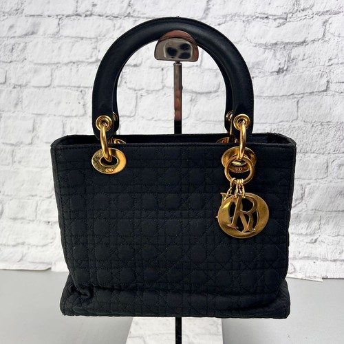Dior cannage canvas handbag - dior,