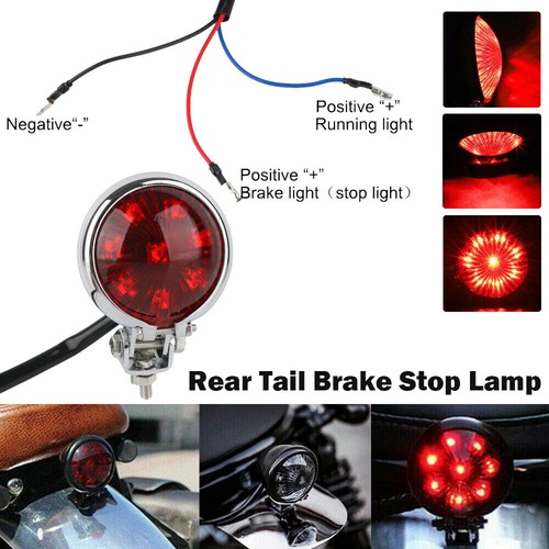 Motorcycle led rear tail - tail, light
