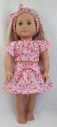 Dolls clothes top skirt - 18",