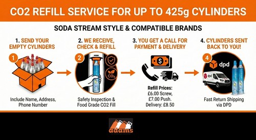 Co2 refill service - for, up