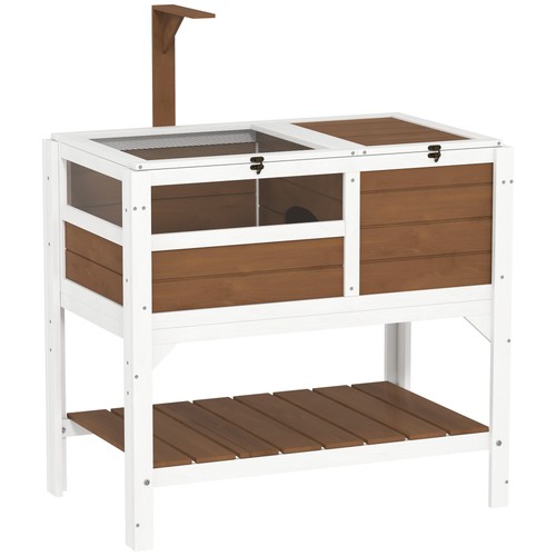 Pawhut wooden tortoise house - pawhut,