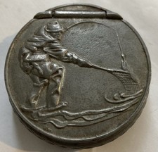 Antique Pewter Snuff Box -