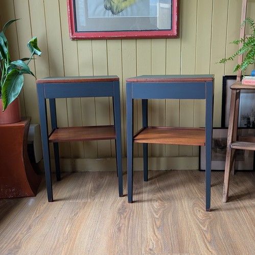 Pair painted mid - of, century