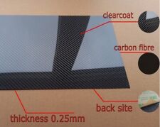 Real Carbon Fibre Sheet 0,25mm