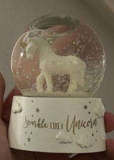 Unicorn Snow Globe Minor Flaws