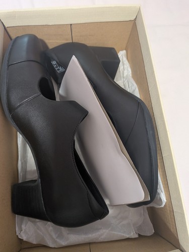 Clarks black leather mary - leather, jane