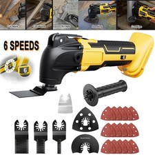 Cordless Oscillating Multi Tool with Accessories 6 Speeds For Dewalt 18V Battery