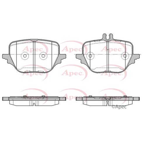 Brake pads set - set, mercedes