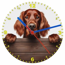 Quartz Clock, Irish Red Setter