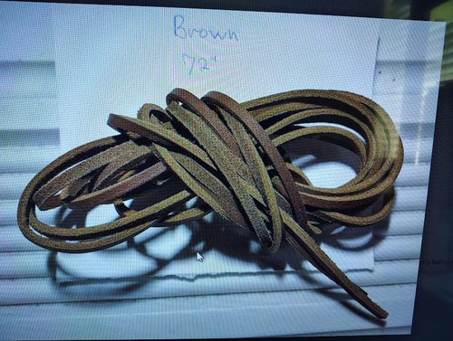 Leather shoe laces - ,, 1/8"