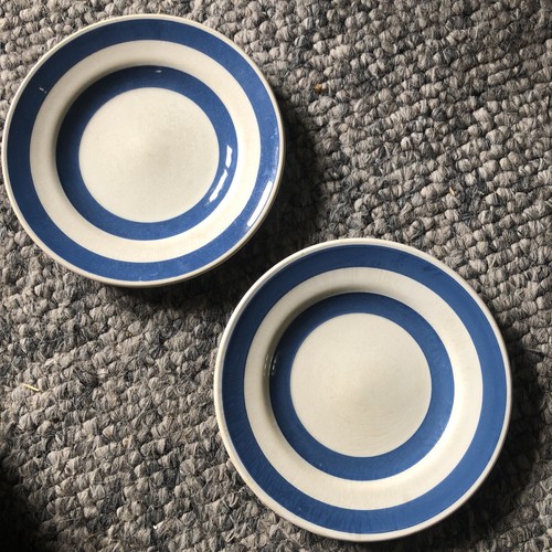 Vintage blue white striped - 2,