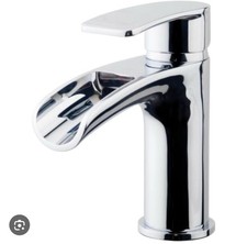 Waterfall Bathroom Taps Chrome