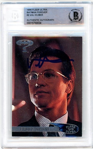 Val kilmer signed 1995 fleer - val,