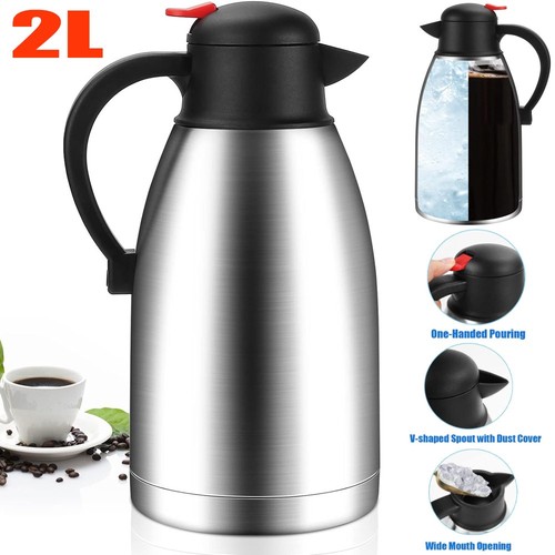 Large stainless steel flask - steel,
