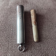 Victorian 1894 Sterling Silver Cheroot Holder .