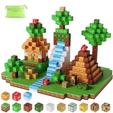 100Pcs/Set Minecraft Magnetic Building Blocks Children Kids Educational Toy GIFT