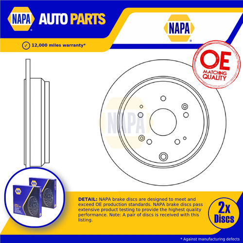 Brake discs pair - 2x,