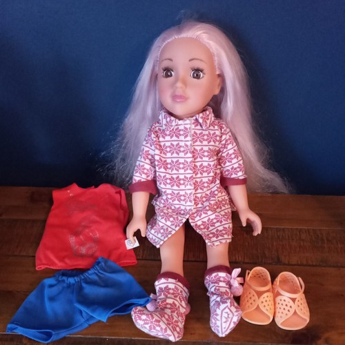 Design friend doll pink - friend, hair