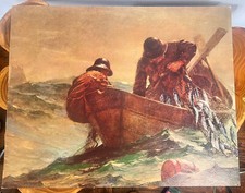Vintage Winslow Homer The Herring Net Giclee 16x20 Victorian Impressionist 16x20